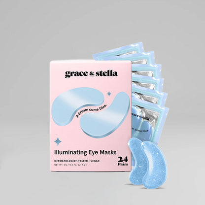 Illuminating Blue Eye Masks (One Pair)