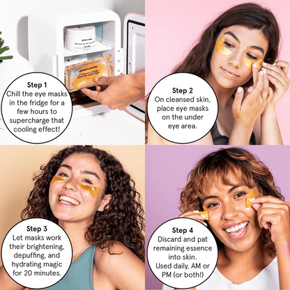 Illuminating Blue Eye Masks (One Pair)
